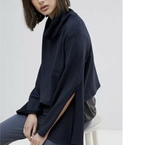 Free People Movement Salvation  Split Bell Sleeve Sweatshirt - Picture 2 of 15